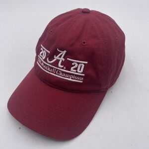 Alabama Crimson Tide Split Bar Hat The Game Red‎ 2020 SEC Champions Strapback